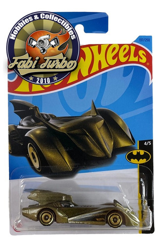 Hot Wheels 2023 Batman Batmobile The Brave The Bold Dourado
